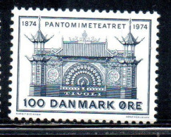 DANEMARK DANMARK DENMARK DANIMARCA 1974 PANTOMIME TEATHER TIVOLI 100o MNH - Unused Stamps