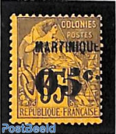 Martinique 1888 05c On 35c, Stamp Out Of Set, Unused (hinged) - Autres & Non Classés