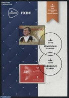 Netherlands 2015 King Willem-Alexander, Special Sheet With Dutch Stamp And Caribean Neth. Stamp. Always With Printed C.. - Ungebraucht