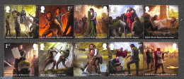 Great Britain 2023 The Legend Of Robin Hood 10v (2x[::::]), Mint NH, Nature - Horses - Art - Fairytales - Neufs
