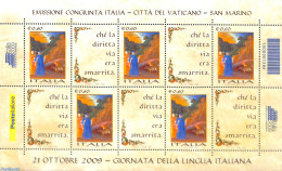 Italy 2009 Joint Issue San Marino M/s, Mint NH, Religion - Various - Religion - Joint Issues - Autres & Non Classés