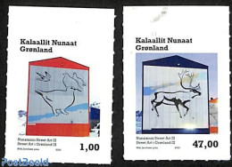 Greenland 2023 Street Art 2v S-a, Mint NH, Nature - Animals (others & Mixed) - Birds - Neufs