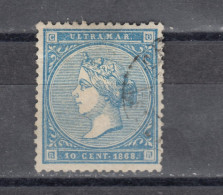 Cuba 1868, 10c Blue, Vf Used (e-887) - Altri & Non Classificati