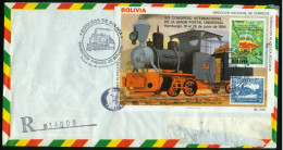Br Bolivia, La Paz 1984 Registered Cover (MiNr Block 138 Sheet "19th UPU Congress, Hamburg") #bel-1069 - Bolivien