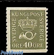 Sweden 1920 40o, Without WM, Stamp Out Of Set, Mint NH - Nuevos