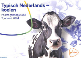 Netherlands 2024 Typical Dutch, Presentation Pack 681, Mint NH, Nature - Cattle - Art - Ceramics - Ongebruikt
