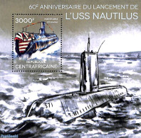Central Africa 2014 USS Nautilus S/s, Mint NH, Transport - Ships And Boats - Boten