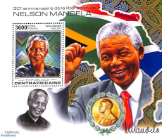 Central Africa 2020 Nelson Mandela S/s, Mint NH, History - Politicians - Nelson Mandela - República Centroafricana
