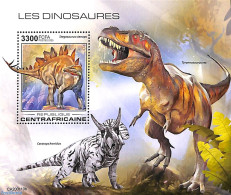 Central Africa 2020 Dinosaurs S/s, Mint NH, Nature - Prehistoric Animals - Prehistóricos