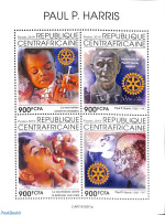 Central Africa 2019 P.P. Harris 4v M/s, Mint NH, Various - Rotary - Rotary, Club Leones