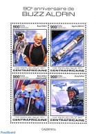 Central Africa 2020 Buzz Aldrin 4v M/s, Mint NH, Transport - Space Exploration - Centrafricaine (République)