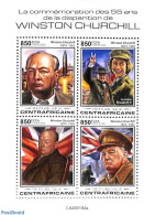 Central Africa 2020 Winston Churchill 4v M/s, Mint NH, History - Churchill - World War II - Sir Winston Churchill