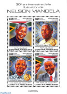 Central Africa 2020 Nelson Mandela 4v M/s, Mint NH, History - Politicians - Nelson Mandela - Centraal-Afrikaanse Republiek
