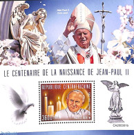 Central Africa 2020 Pope John Paul II S/s, Mint NH, Religion - Pope - Popes