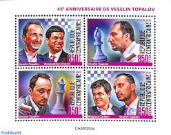 Central Africa 2020 Chess 4v M/s, Mint NH, Sport - Chess - Scacchi
