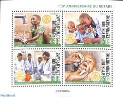 Central Africa 2020 Rotary 4v M/s, Mint NH, Various - Rotary - Rotary, Lions Club