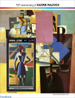 Sierra Leone 2023 Kazimir Malevich, Mint NH, Art - Paintings - Autres & Non Classés