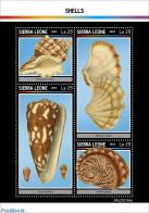 Sierra Leone 2023 Shells, Mint NH, Nature - Shells & Crustaceans - Mundo Aquatico