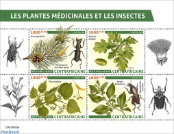 Central Africa 2023 Medical Plants And Insects, Mint NH, Nature - Flowers & Plants - Insects - República Centroafricana