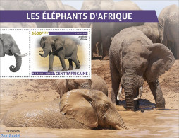 Central Africa 2023 Elephants, Mint NH, Nature - Elephants - Centrafricaine (République)