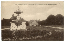 Seine Maritime CP Voyagé * FROBERVILLE (Environs D'YPORT) Le Château Des Hogues ( Parc Statue Fontaine ) - Other & Unclassified