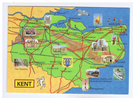 ROYAUME-UNI - CARTE GEOGRAPHIQUE Du KENT - Landkaarten