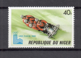 NIGER   N° 492    NEUF SANS CHARNIERE  COTE 0.60€    JEUX OLYMPIQUES LAKE PLACID SPORT - Níger (1960-...)