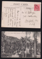 St Lucia 1908 Picture Postcard CASTRIES X NEW YORK USA - St.Lucia (...-1978)