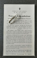 YVONNE DEBRAEKELEER ° DWORP 1922 + HALLE 1952 / JEAN-FRANCOIS GHYSELS - Images Religieuses