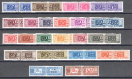 1955-79 Italia - Repubblica, Pacchi Postali Filigrana Stelle, 22 Valori - MNH** - Paketmarken