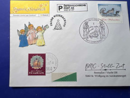 UNIKAT - Schmuckkuvert Postamt Christkindl 24.12.2023 - Briefe