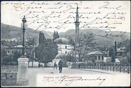 Bosnia And Herzegovina: Sarajevo Mit Der Kaiserbrücke 1905 - Bosnien-Herzegowina