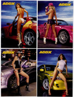 4 CPM ADDX Pin-Up Automobile Tunig Honda S2000, Mitsubishi Eclipse, Mitsubishi Lancer EVO, Honda CRX - Pin-Ups