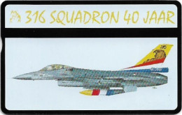 Netherlands - KPN - L&G - RCZ630 - 316 Squadron 40 Jaar - 212A - 4Units, 09.1991, 1.000ex, Mint - Privées
