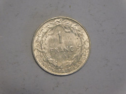 BELGIQUE 1 Franc 1914 Silver, Argent - 1 Franc