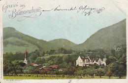 AK Gruss Aus Brannenburg - Via München Nach Straubing - 1898 (69513) - Rosenheim