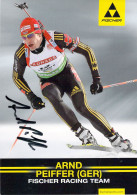 Fancard W/Autograph: Arnd Peiffer, A German Former Biathlete. His Greatest Achievements Were Sprint Victories In The 201 - Inverno 2018 : Pyeongchang
