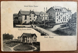 Hôtel Et Villa Notre Dame - Drei Ähren - A Circulé En 1907 - Trois-Epis