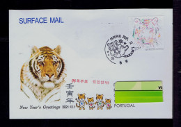 Sp10592 KOREA "Greetings 2021 New Year TIGER" - Chinese New Year