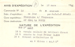 70-LOEUILLEY-AVIS D EXPEDITION-N°2164-A/0131 - Other & Unclassified