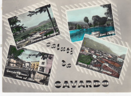 GAVARDO-BRESCIA-SALUTI DA..-MULTIVEDUTE-CARTOLINA VERA FOTOGRAFIA VIAGGIATA IL 18-5-1958 - Brescia