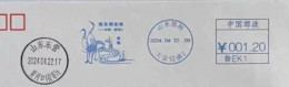 China Posted Cover，bird White Jar Postage Machine Stamp - Enveloppes