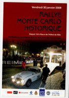 RALLYE MONTE CARLO Historique 2009 Départ Reims Austin Healey - Rally's