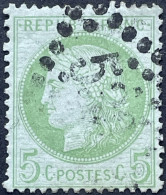 YT 53 LGC 532 Bordeaux Gironde (32) Indice 1 1871-75 France CERES III République 5c Vert France – Bleu2 - 1871-1875 Cérès