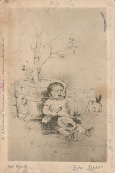 AK Guten Appetit - Weinendes Kind Mit Teller - Künstlerkarte Karl Fröschl - 1908 (69515) - Humorkaarten