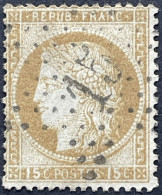 YT 55 Etoile De Paris 15 1871-75 15c Cérès Grands Chiffres (côte 6 €) France – 6ciel - 1871-1875 Ceres