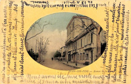 Juan-les-Pins - Avenue De La Gare (colorisée 1911 Edition Isachamp ?) - Juan-les-Pins