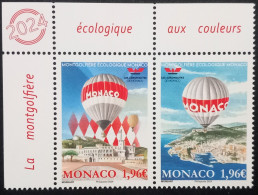 MONACO MNH (**) 2024 Eco-Friendly Hot Air Balloon - Unused Stamps
