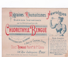 PARIS -75009- Chlorethyle Bengue - Migraines , Rhumatismes Névralgies - Docteur Bengue 34, Rue Labruyere -19-05-24 - 1900 – 1949