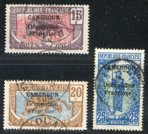 REF090 > CAMEROUN < Yv N° 72 + 73 + 74 Ø < Oblitéré - Used Ø -- - Gebruikt